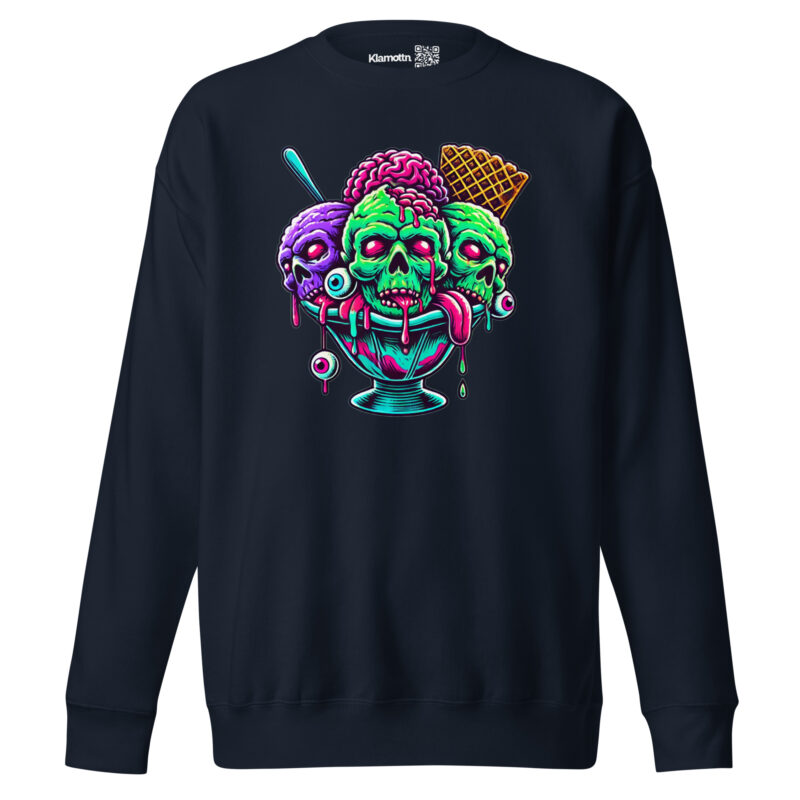 Zombie-Sundae Unisex-Premium-Pullover – Sweatshirts – klamottn.de