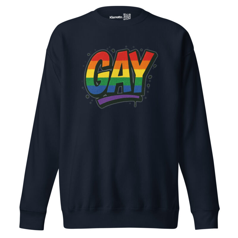 Gay Graffiti Pride Unisex-Premium-Pullover – Sweatshirts – klamottn.de