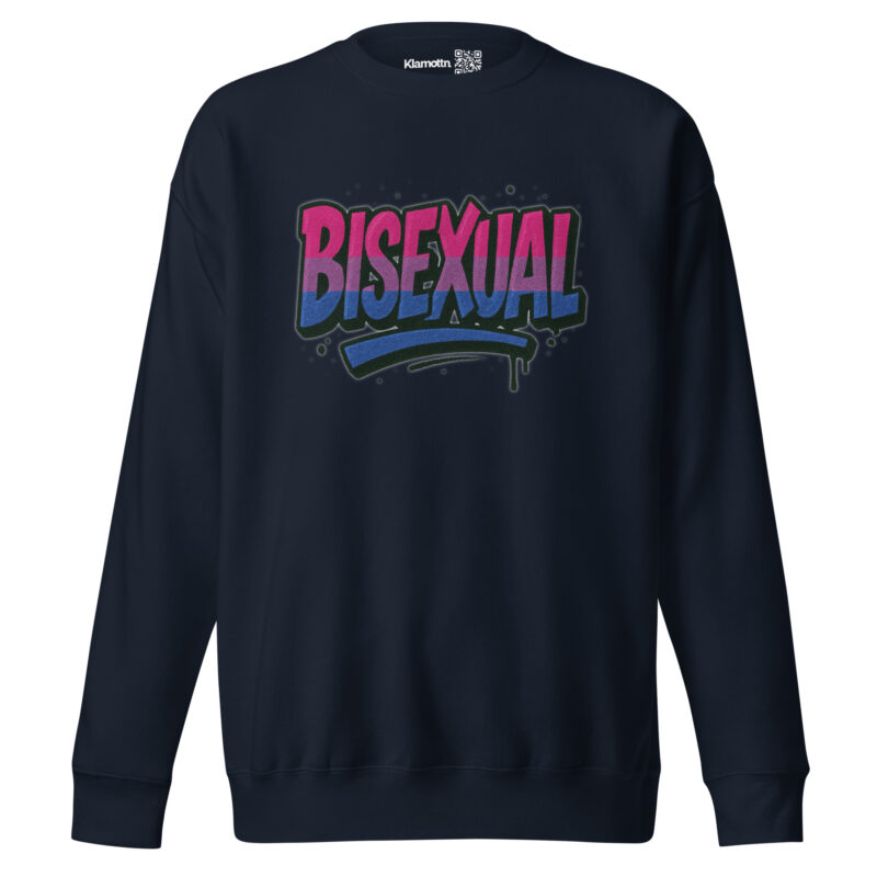 Bisexual Graffiti Statement Unisex-Premium-Pullover – Sweatshirts – klamottn.de