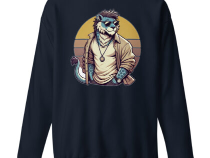 Retro-Leo im Streetstyle Unisex-Premium-Pullover – Sweatshirts – klamottn.de Retro-Leo im Streetstyle Unisex-Premium-Pullover – Sweatshirts – klamottn.de