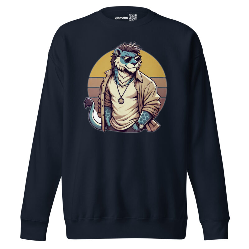 Retro-Leo im Streetstyle Unisex-Premium-Pullover – Sweatshirts – klamottn.de
