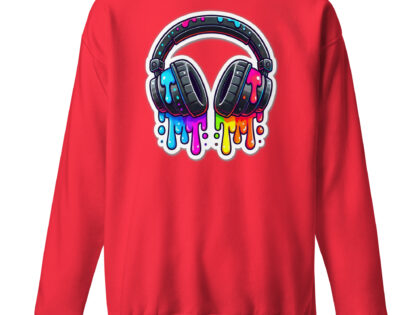 Kopfhörer im Farbrausch Unisex-Premium-Pullover – Sweatshirts – klamottn.de Kopfhörer im Farbrausch Unisex-Premium-Pullover – Sweatshirts – klamottn.de