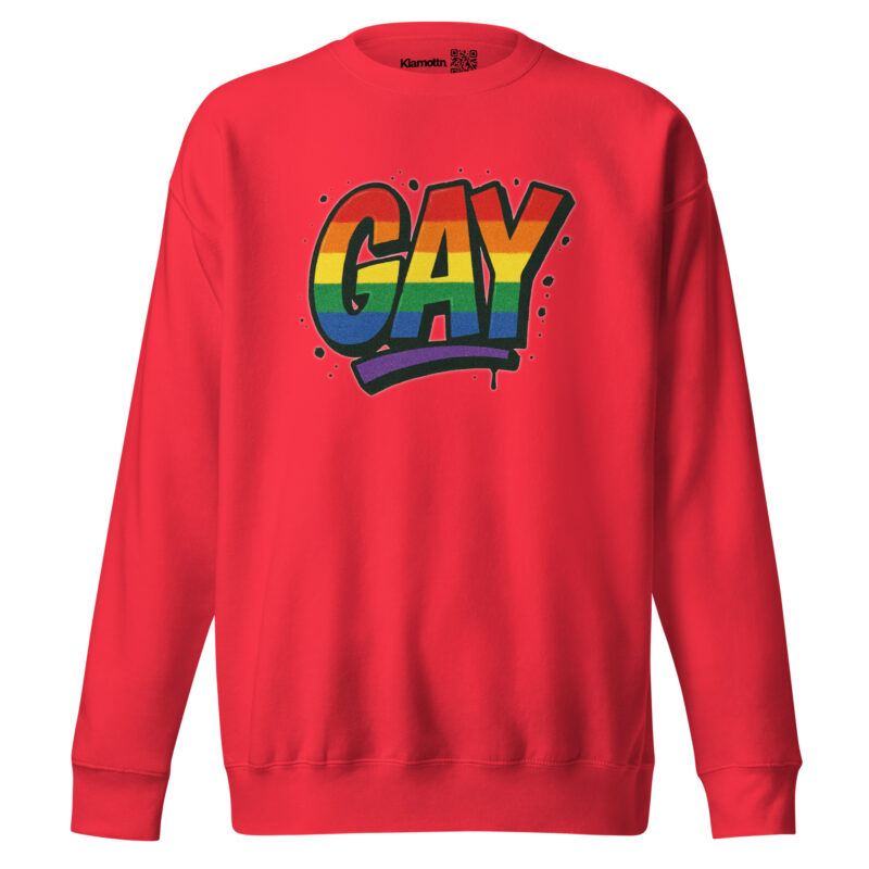Gay Graffiti Pride Unisex-Premium-Pullover – Sweatshirts – klamottn.de