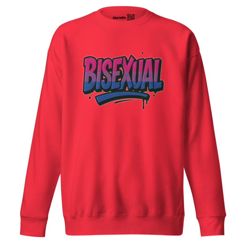 Bisexual Graffiti Statement Unisex-Premium-Pullover – Sweatshirts – klamottn.de