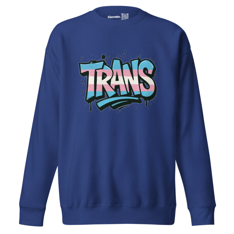 Trans Pride Graffiti Unisex-Premium-Pullover – Sweatshirts – klamottn.de