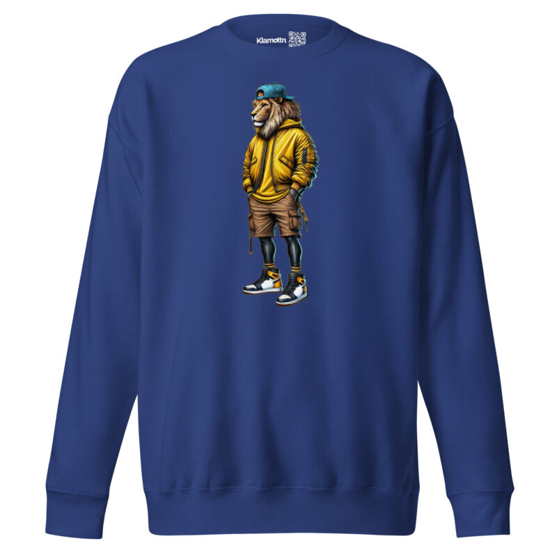 Löwe im Streetwear-Style Unisex-Premium-Pullover – Sweatshirts – klamottn.de
