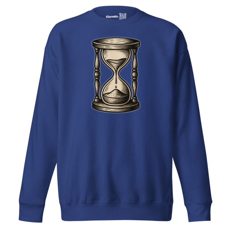 Zeit vergeht Sanduhr Unisex-Premium-Pullover – Sweatshirts – klamottn.de