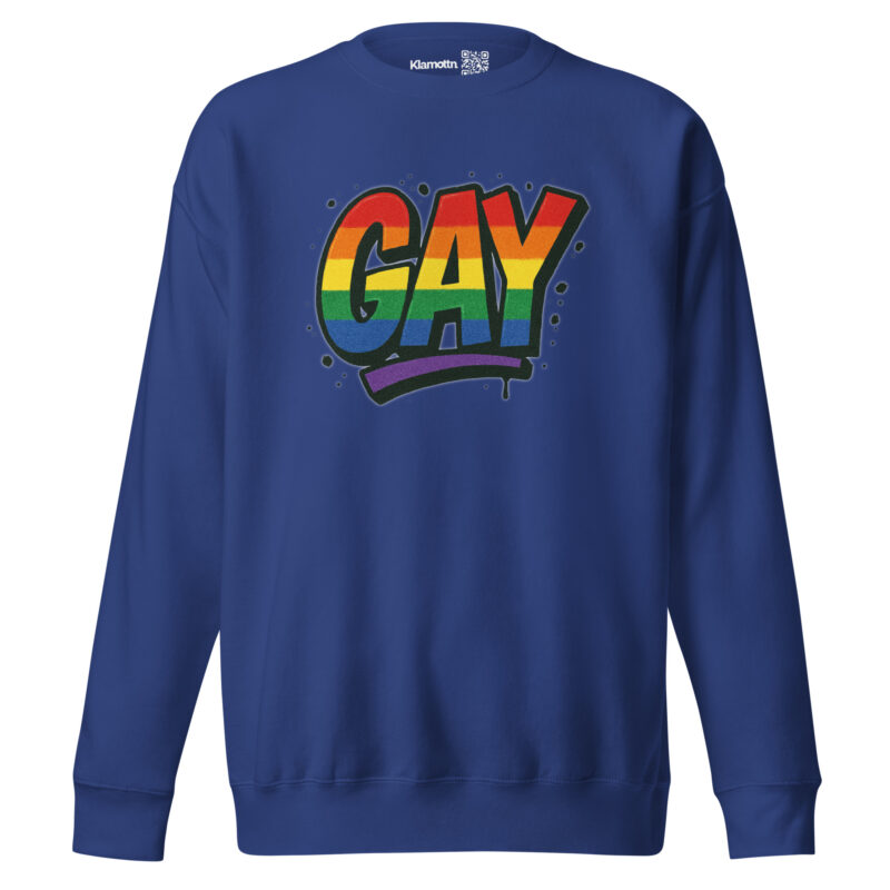 Gay Graffiti Pride Unisex-Premium-Pullover – Sweatshirts – klamottn.de