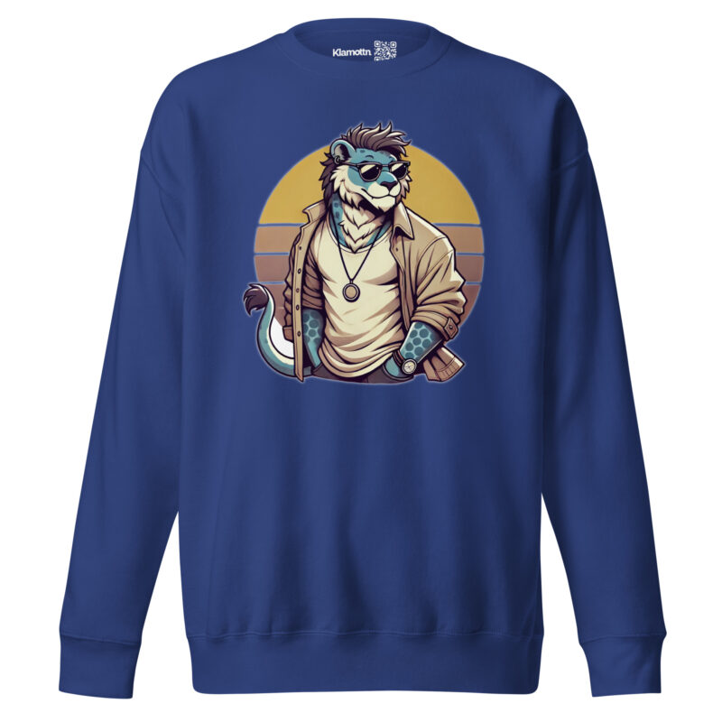 Retro-Leo im Streetstyle Unisex-Premium-Pullover – Sweatshirts – klamottn.de