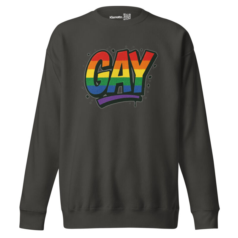 Gay Graffiti Pride Unisex-Premium-Pullover – Sweatshirts – klamottn.de