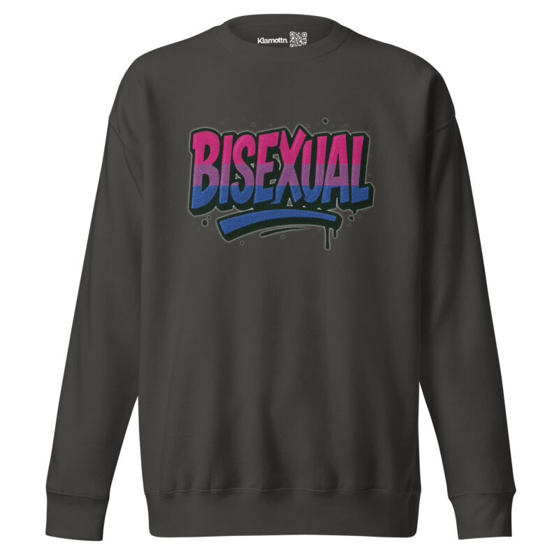 Bisexual Graffiti Statement Unisex-Premium-Pullover – Sweatshirts – klamottn.de