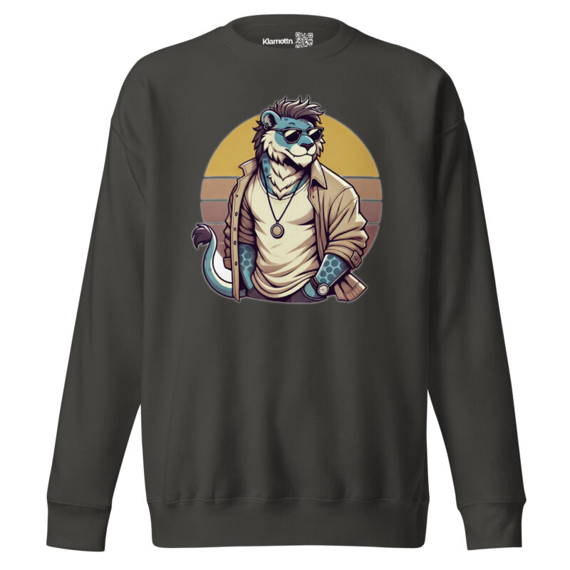 Retro-Leo im Streetstyle Unisex-Premium-Pullover – Sweatshirts – klamottn.de