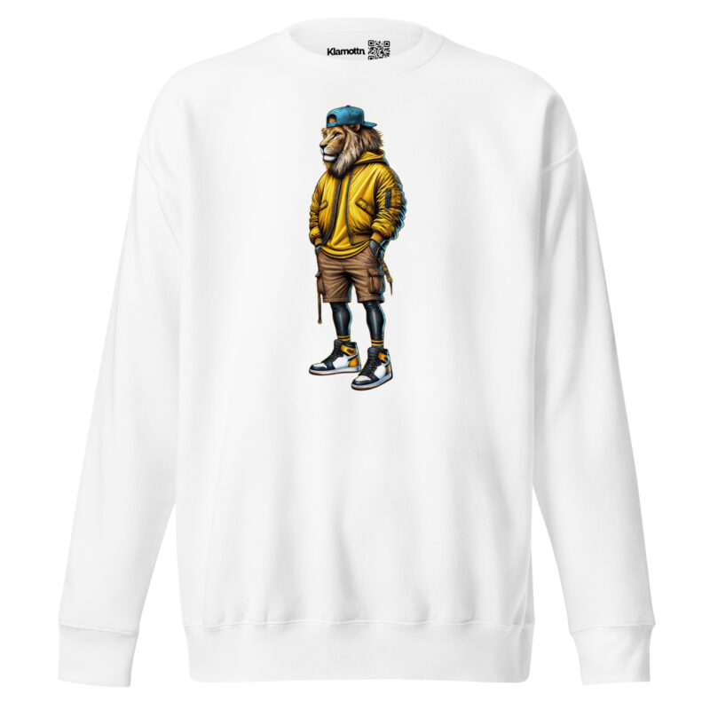 Löwe im Streetwear-Style Unisex-Premium-Pullover – Sweatshirts – klamottn.de