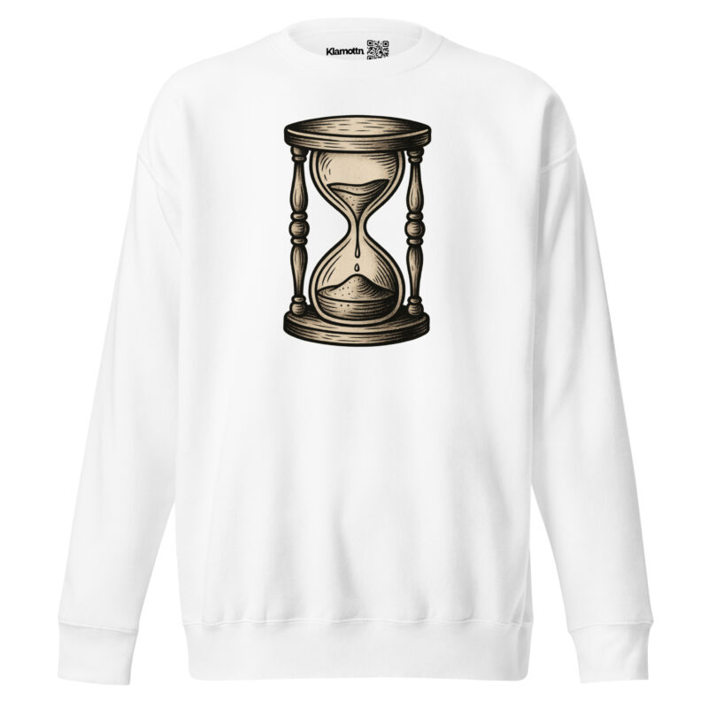 Zeit vergeht Sanduhr Unisex-Premium-Pullover – Sweatshirts – klamottn.de