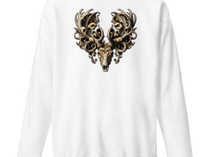 Ornamentaler Hirschschädel Unisex-Premium-Pullover – Sweatshirts – klamottn.de Ornamentaler Hirschschädel Unisex-Premium-Pullover – Sweatshirts – klamottn.de