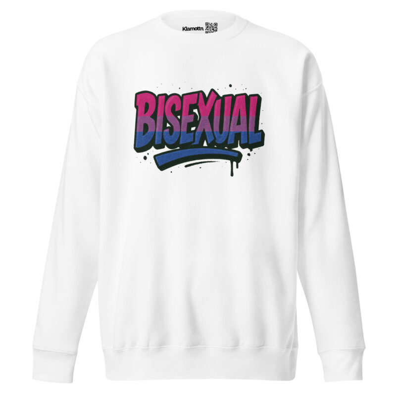 Bisexual Graffiti Statement Unisex-Premium-Pullover – Sweatshirts – klamottn.de