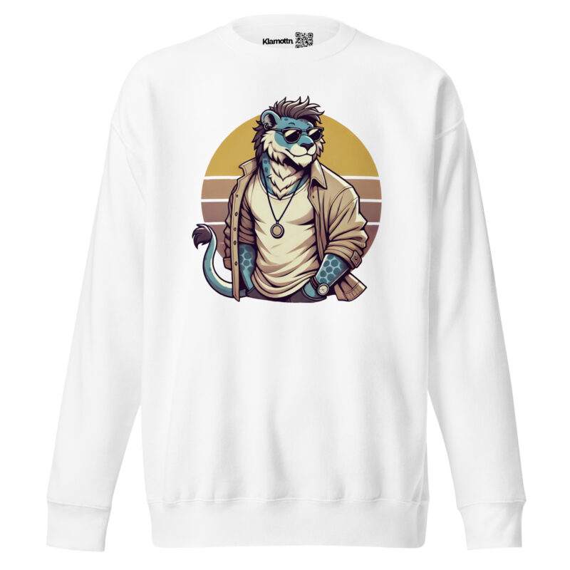 Retro-Leo im Streetstyle Unisex-Premium-Pullover – Sweatshirts – klamottn.de