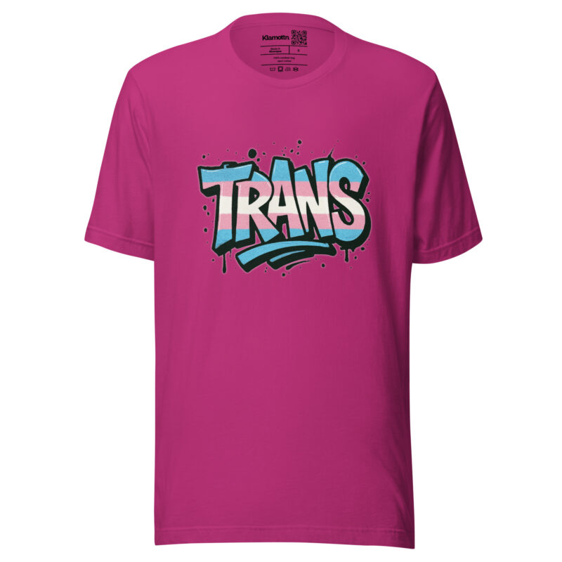 Trans Pride Graffiti Unisex-T-Shirt – T-Shirts – klamottn.de