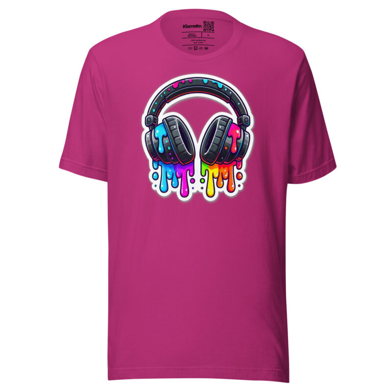 Kopfhörer im Farbrausch Unisex-T-Shirt – T-Shirts – klamottn.de