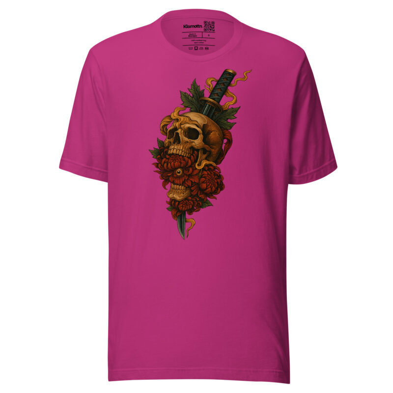 Schädel & Klinge - Das Auge der Vergänglichkeit Unisex-T-Shirt – T-Shirts – klamottn.de