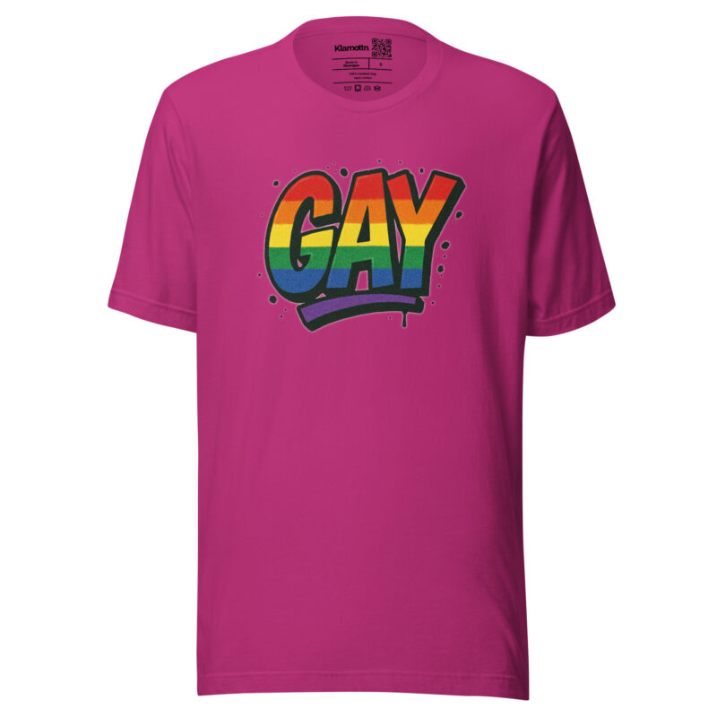Gay Graffiti Pride Unisex-T-Shirt – T-Shirts – klamottn.de