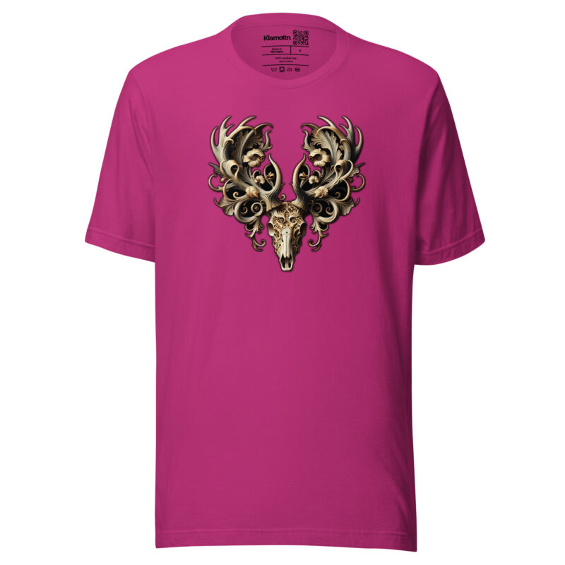 Ornamentaler Hirschschädel Unisex-T-Shirt – T-Shirts – klamottn.de