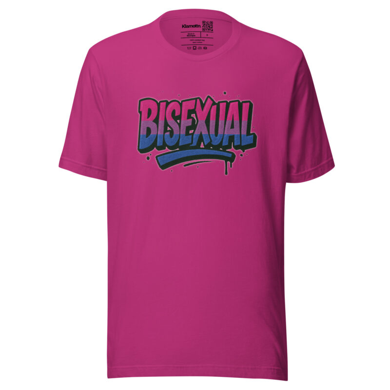 Bisexual Graffiti Statement Unisex-T-Shirt – T-Shirts – klamottn.de