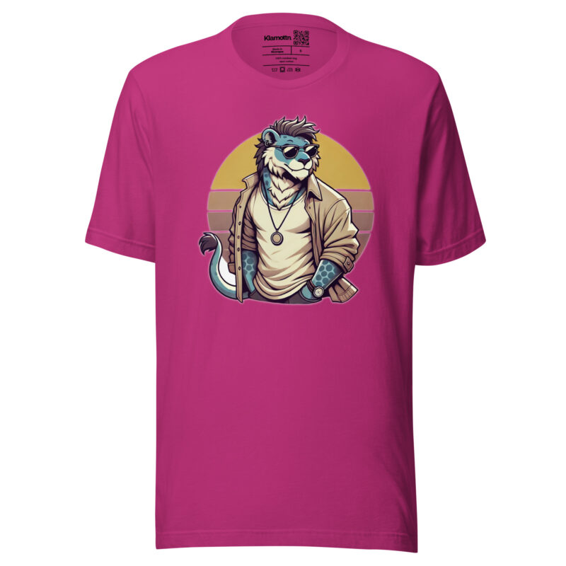 Retro-Leo im Streetstyle Unisex-T-Shirt – T-Shirts – klamottn.de