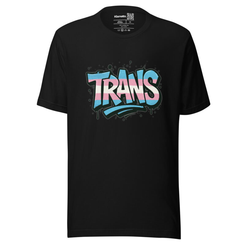 Trans Pride Graffiti Unisex-T-Shirt – T-Shirts – klamottn.de