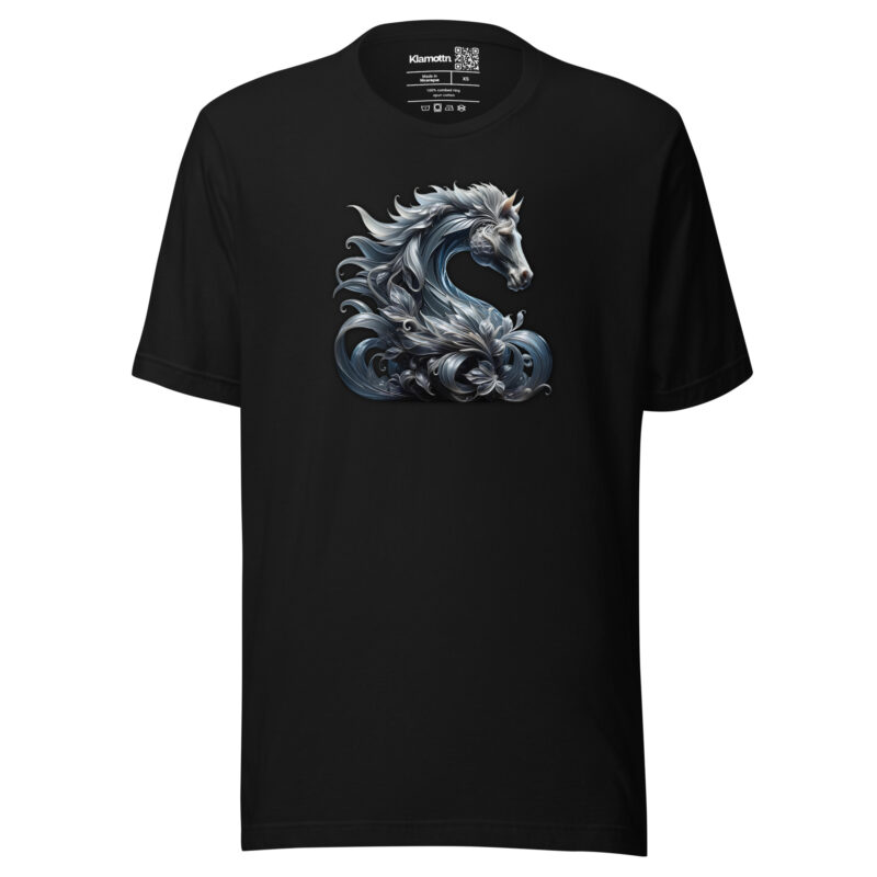 Majestät des silbernen Pferdes Unisex-T-Shirt – T-Shirts – klamottn.de