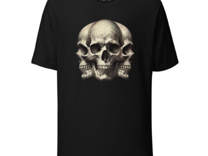 Dreifacher Totenschädel Unisex-T-Shirt – T-Shirts – klamottn.de Dreifacher Totenschädel Unisex-T-Shirt – T-Shirts – klamottn.de