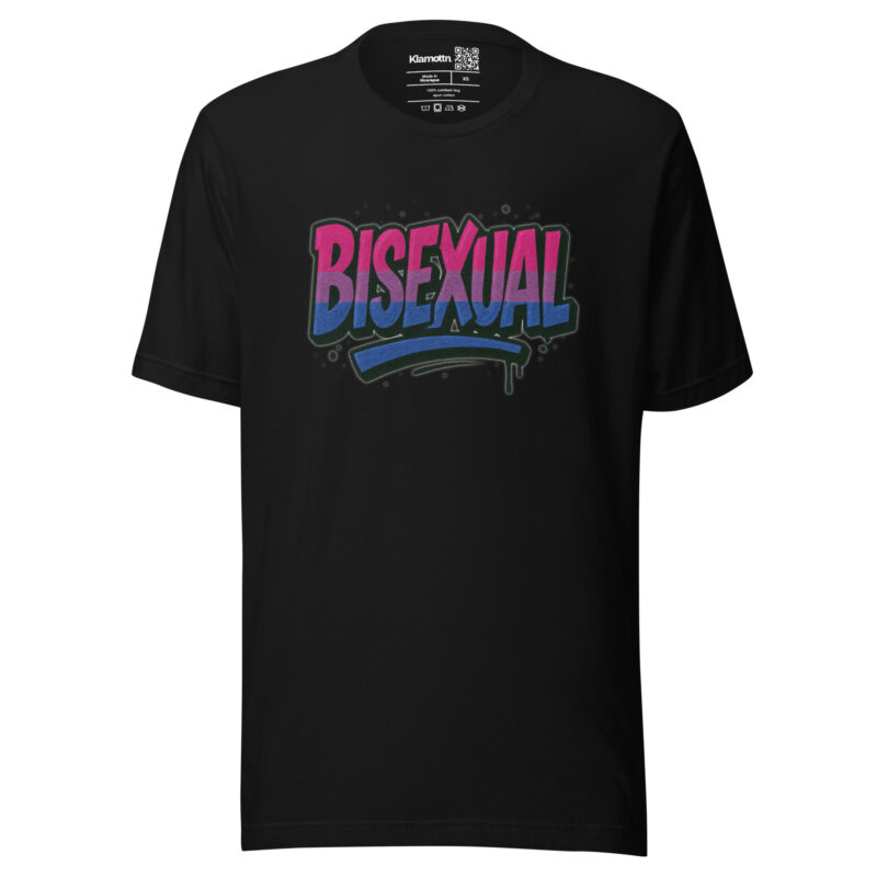 Bisexual Graffiti Statement Unisex-T-Shirt – T-Shirts – klamottn.de