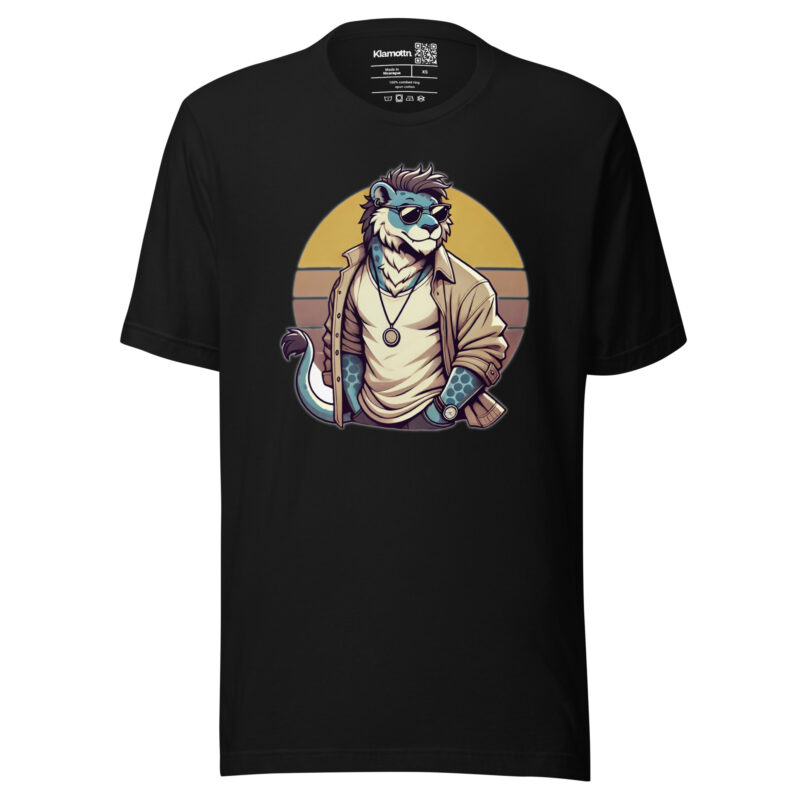 Retro-Leo im Streetstyle Unisex-T-Shirt – T-Shirts – klamottn.de