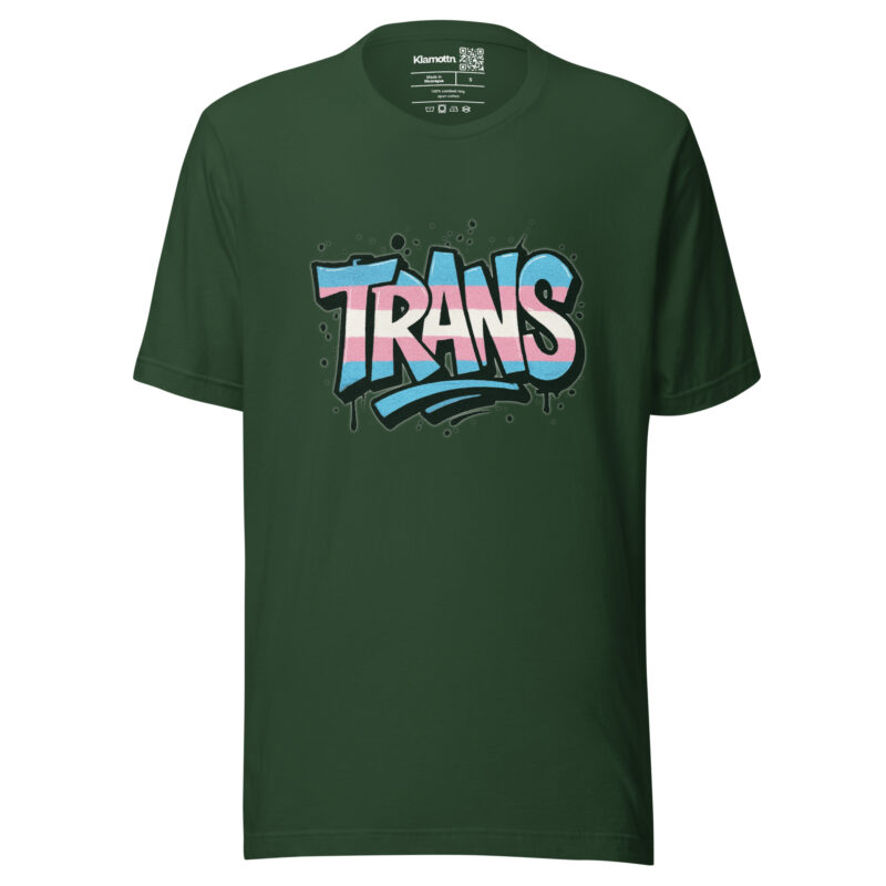 Trans Pride Graffiti Unisex-T-Shirt – T-Shirts – klamottn.de