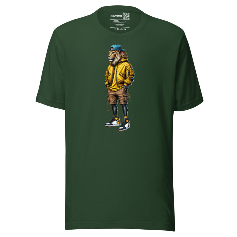 Löwe im Streetwear-Style Unisex-T-Shirt – T-Shirts – klamottn.de