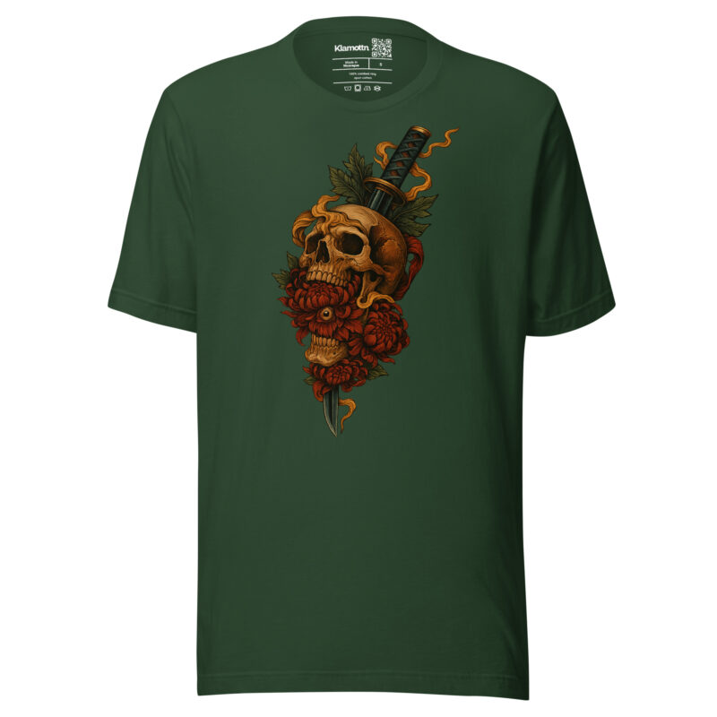 Schädel & Klinge - Das Auge der Vergänglichkeit Unisex-T-Shirt – T-Shirts – klamottn.de