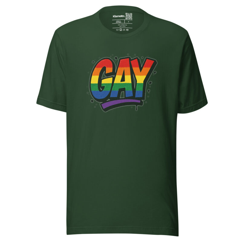 Gay Graffiti Pride Unisex-T-Shirt – T-Shirts – klamottn.de