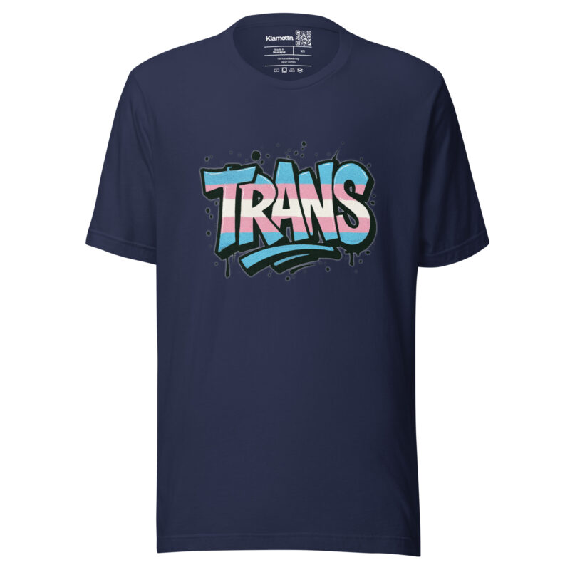 Trans Pride Graffiti Unisex-T-Shirt – T-Shirts – klamottn.de