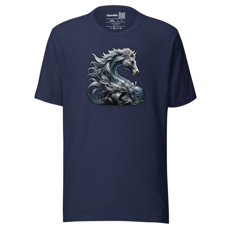 Majestät des silbernen Pferdes Unisex-T-Shirt – T-Shirts – klamottn.de