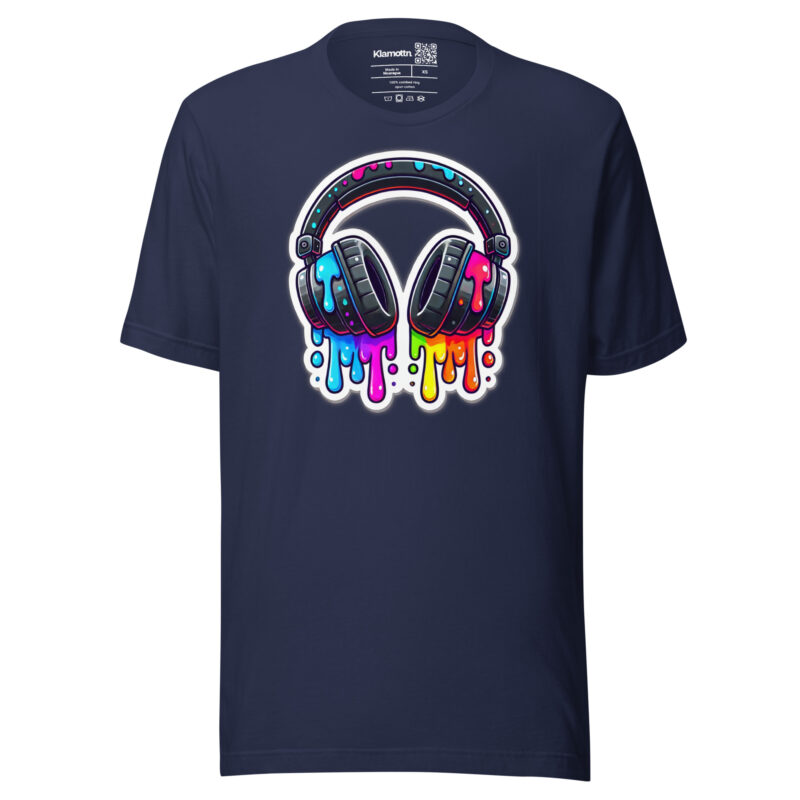 Kopfhörer im Farbrausch Unisex-T-Shirt – T-Shirts – klamottn.de