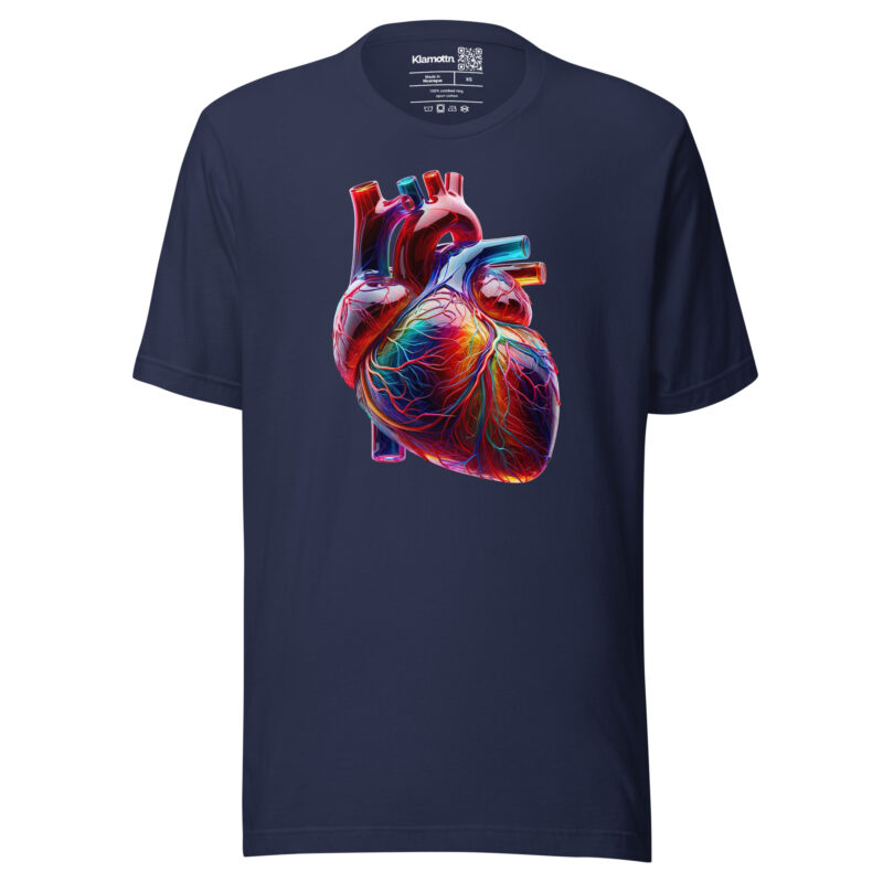 Glas Herz in Farbenpracht Unisex-T-Shirt – T-Shirts – klamottn.de