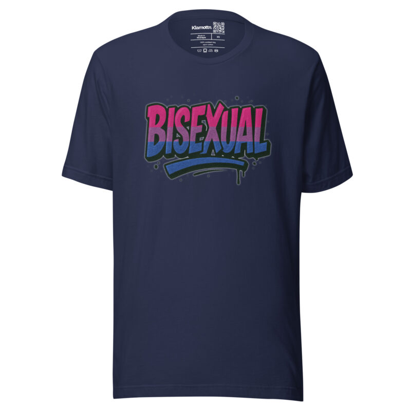 Bisexual Graffiti Statement Unisex-T-Shirt – T-Shirts – klamottn.de