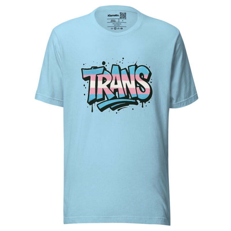 Trans Pride Graffiti Unisex-T-Shirt – T-Shirts – klamottn.de