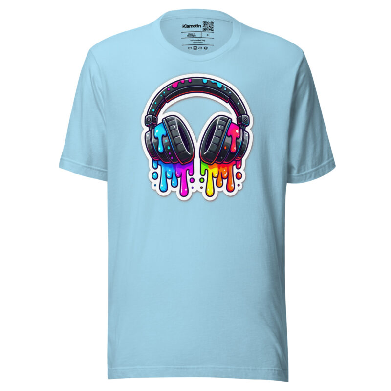 Kopfhörer im Farbrausch Unisex-T-Shirt – T-Shirts – klamottn.de