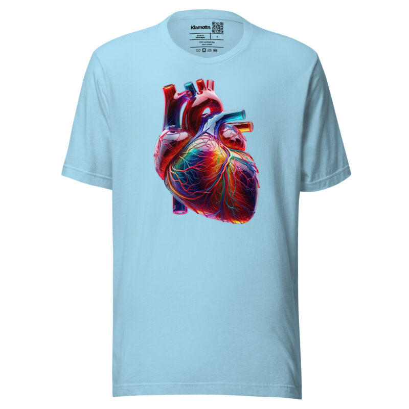 Glas Herz in Farbenpracht Unisex-T-Shirt – T-Shirts – klamottn.de