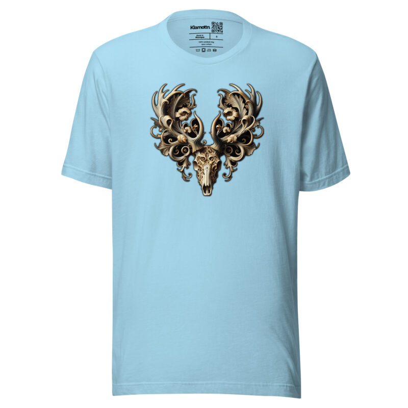 Ornamentaler Hirschschädel Unisex-T-Shirt – T-Shirts – klamottn.de