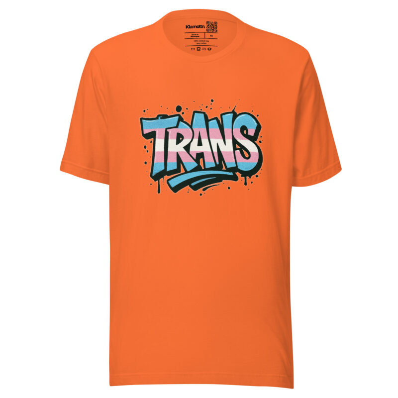 Trans Pride Graffiti Unisex-T-Shirt – T-Shirts – klamottn.de