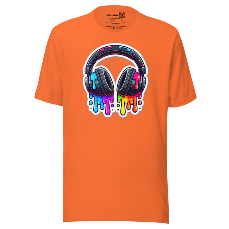 Kopfhörer im Farbrausch Unisex-T-Shirt – T-Shirts – klamottn.de