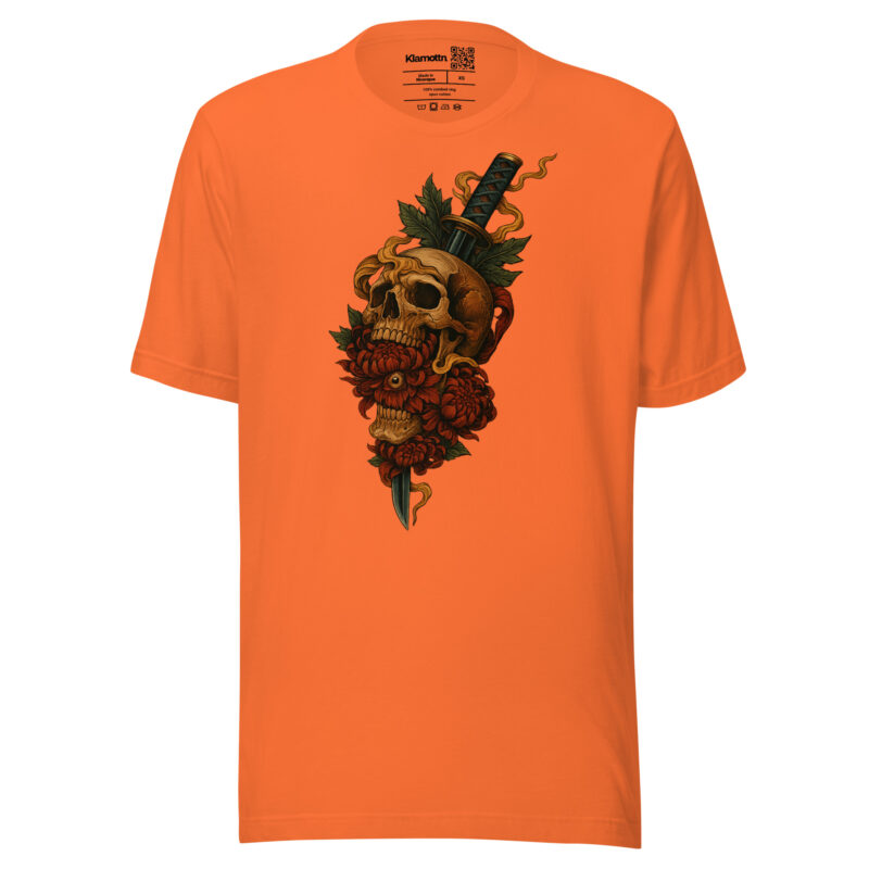 Schädel & Klinge - Das Auge der Vergänglichkeit Unisex-T-Shirt – T-Shirts – klamottn.de