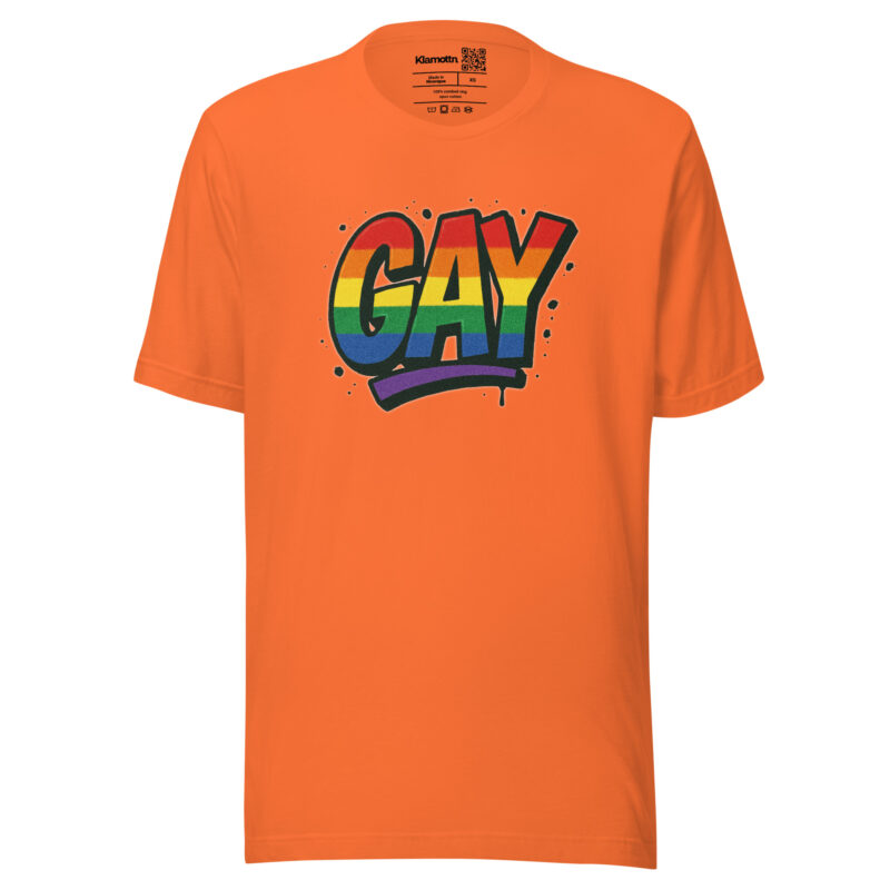 Gay Graffiti Pride Unisex-T-Shirt – T-Shirts – klamottn.de